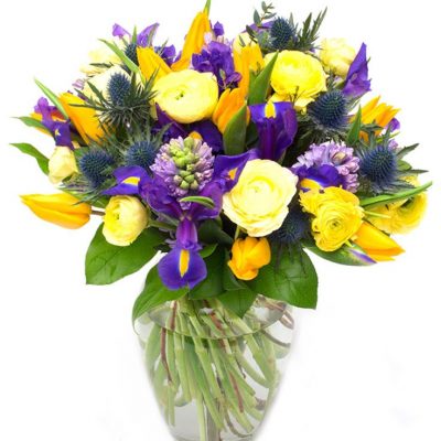 Yellow Bouquet - Spring Purples & Yellows