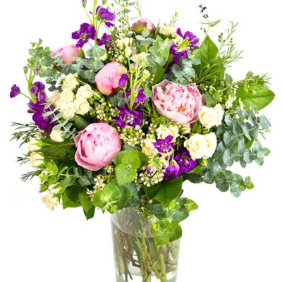 Flower Arrangement - Pinks, Creams & Lavender