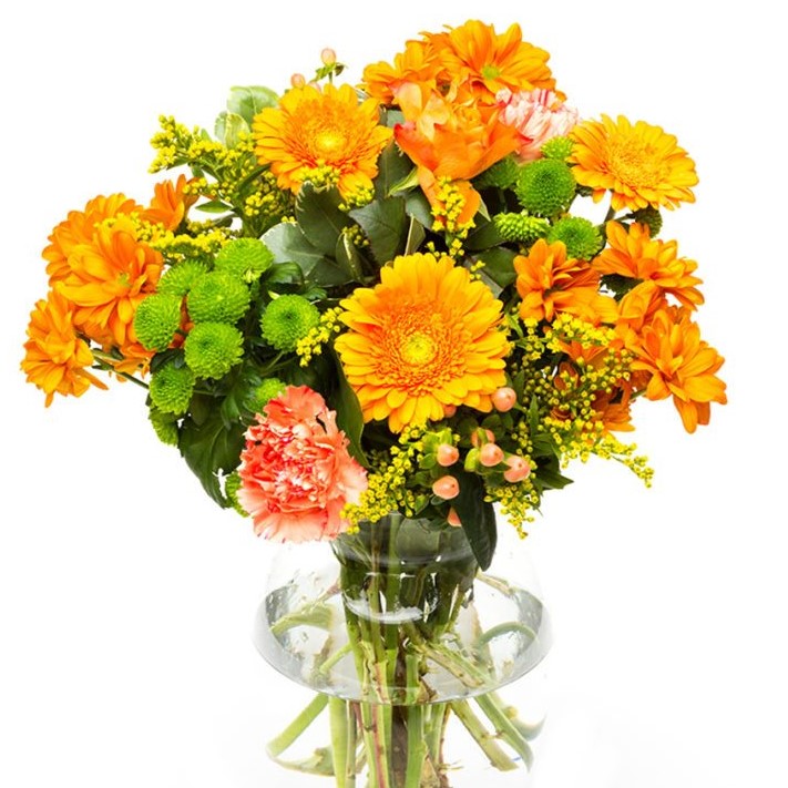 Orange Roses & Gerbera | Sent by Post by Flourish