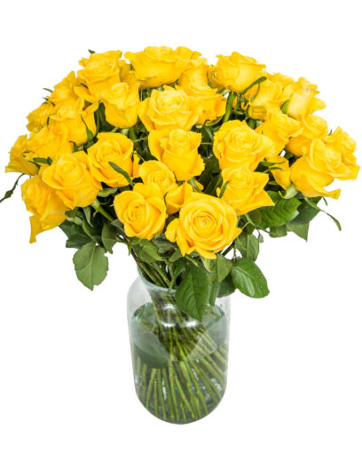 40 Long Stemmed Yellow Roses – Fresh Yellow Roses, 40 Yellow Roses ...